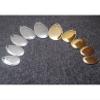 AOHRO Pack of 100 Gold Silver Steel Smooth Premium Finish French Spinner Blades 3 Size selections (God, 22.3 * 13 * 1.2mm0.9g) view 2