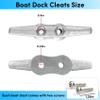 BALAVA Boat Cleats 4 Inch,Hot Dip Galvanized Cast Iron Dock Cleats, Rope Cleats, Boat Dock Cleats for Marine Deck Nautical Decor Piers for Tying up Boats,Hardware Included (5 Pack) view 4