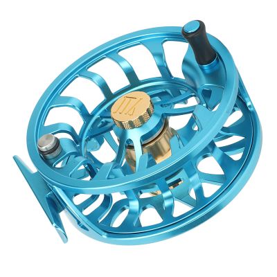 7/9 Flying Reel, Waterproof Aluminum Alloy Fly Fishing Reel for Freshwater Fishing (Blue)
