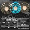 7/9 Flying Reel, Waterproof Aluminum Alloy Fly Fishing Reel for Freshwater Fishing (Blue) view 3