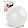 ALINCO WBF065W Balance Ball, Diameter 25.6 inches (65 cm), Chair, Stool, Lightweight, Includes Air Pump, Exercise Manual, Stretching, Fitness, Yoga, Exercise, Balance Exercise, Home Use, White view 1