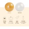 ALINCO WBF065W Balance Ball, Diameter 25.6 inches (65 cm), Chair, Stool, Lightweight, Includes Air Pump, Exercise Manual, Stretching, Fitness, Yoga, Exercise, Balance Exercise, Home Use, White view 4