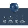 ALINCO WBF075 Balance Ball, Diameter 29.5 inches (75 cm), Chair, Stool with Air Pump, Exercise Manual Included, Stretching, Fitness, Muscle Training, Shaping, Balance Exercise, For Home Use, Navy view 4