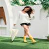 Fubotao Women's Mid Calf Rain Boots Waterproof Fashion Garden Shoes Anti-slipping Rainboots For Women Comfortable Insole Light Rain Shoes view 2