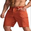 CQR Men's Quick Dry Stretch Hiking Cargo Shorts, Lightweight Water Resistant Tactical Casual, Golf & Outdoor with Pockets, Rocky Burnt Orange, 32W x 12L view 1