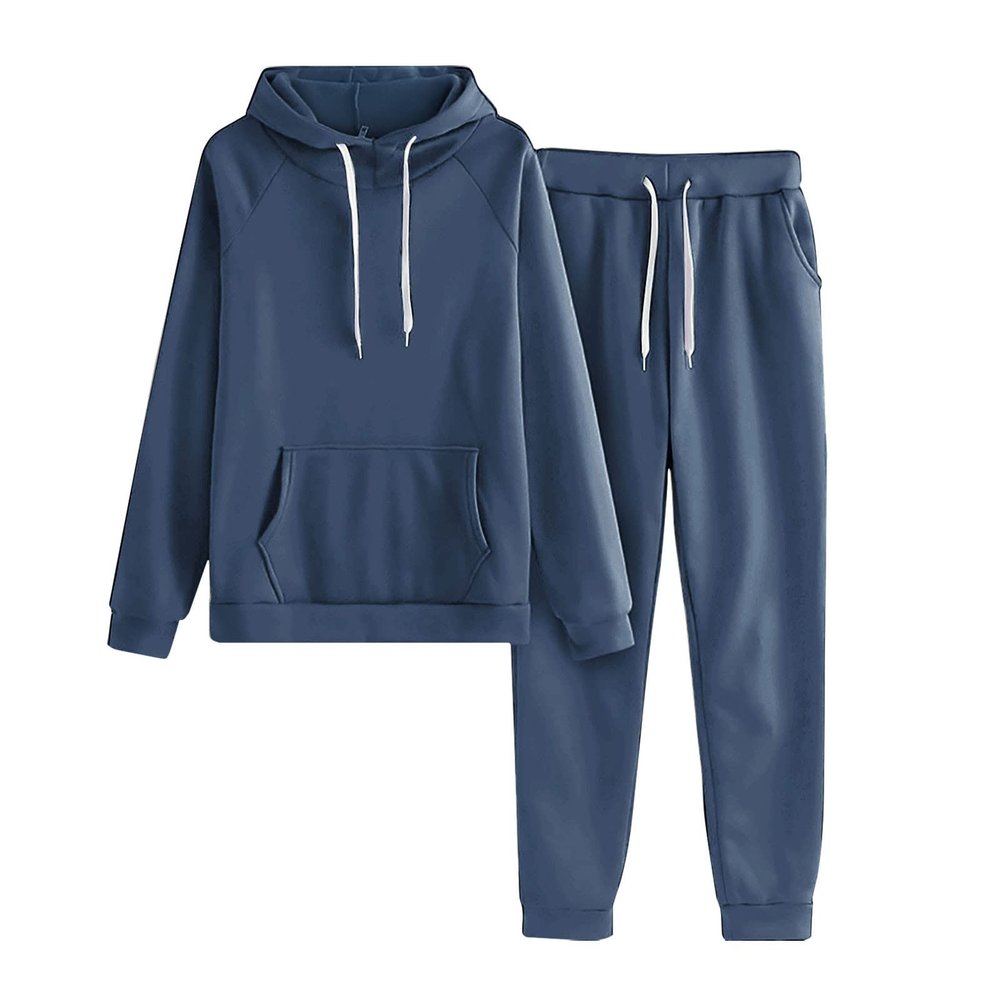 Two Piece Outfits For Women Oversized Sweatshirts Fashion Hoodies Jogger Pants Workout Sweatsuit Loose Fall Y2K Clothes