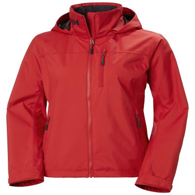 Helly Hansen Womens Crew Hooded Sailing Jacket 2.0, 162 Red - Medium