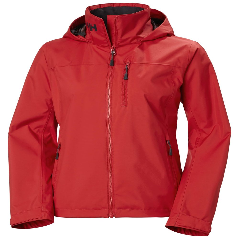 Helly Hansen Womens Crew Hooded Sailing Jacket 2.0, 162 Red - Medium