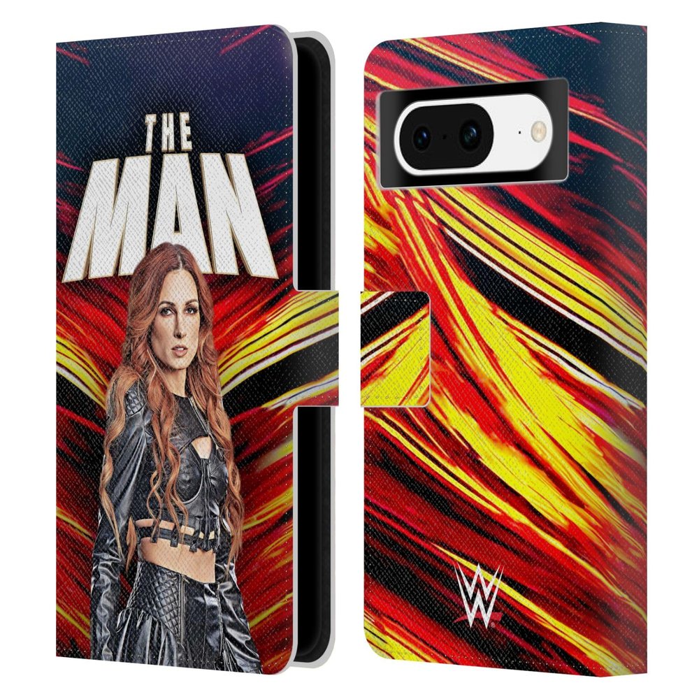 Head Case Designs Officially Licensed WWE The Man Becky Lynch Leather Wallet Case Compatible with Google Pixel 8