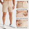Libin Men's Golf Shorts 7" Work Dress Shorts Casual Flat Front Hybrid Short Lightweight Quick Dry Water Resistant, Khaki, Size 35 view 4