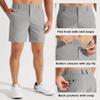 Libin Men's Golf Shorts 7" Work Dress Shorts Casual Flat Front Hybrid Short Lightweight Quick Dry Water Resistant, Light Grey, Size 35 view 3