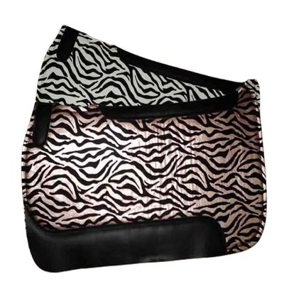 Western Zebra Pattern Soft and Comfortable Wool Felt Saddle Pad Best for Horse Racing and Riding Available in 32 32 Thickness 18mm to 25 Mm
