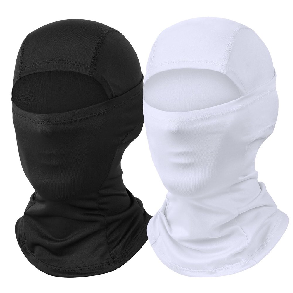 Black White Ski Mask Balaclava Shiesty Mask Men Women Winter Full Face Mask 2 Pack Adult Motorcycle Helmet Face Cover Football Snowboard