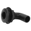 90 Thru Hull Fitting, Leakproof Easy Use Ergonomic Marine Thru Hull Connector for Yacht (Black) view 4