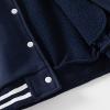 Kids Baseball Jackets Boys Girls Fit School Daily Jacket Casual Lightweight Plain Cardigan School (Navy-A, 18-24 Months) view 2