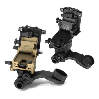 HATSEN Helmet Mount with PVS-14 J-Arm NVG Mount ComboJ Arm & Helmet MountCNC Aluminum (BK)
