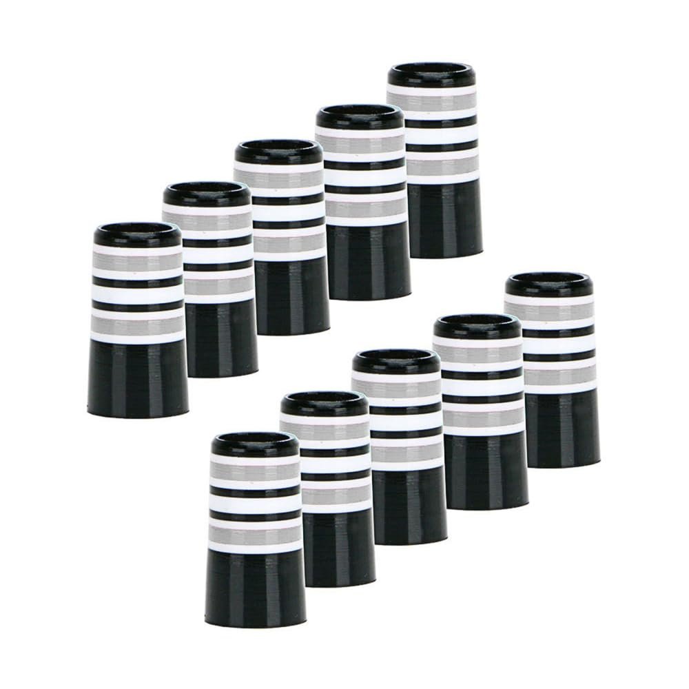DONGKER Golf Iron Ferrules, 10 PCS Golf Sleeve Ferrule Compatible 0.370'' Parallel Shaft,Silver