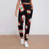 Flag of Lebanon Womens Sweatpants Drawstring Joggers Yoga Lounge Casual Pants with Pockets M view 2