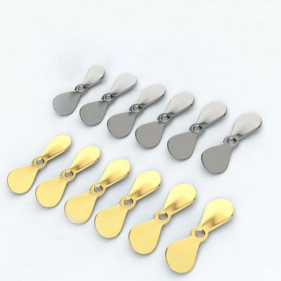 AOHRO Pack of 100 Large Topwater Propeller Blades Prop Spin Custom Surface Wooden Lure Parts (Silver 100pcs)