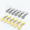 AOHRO Pack of 100 Large Topwater Propeller Blades Prop Spin Custom Surface Wooden Lure Parts (Silver 100pcs) view 1