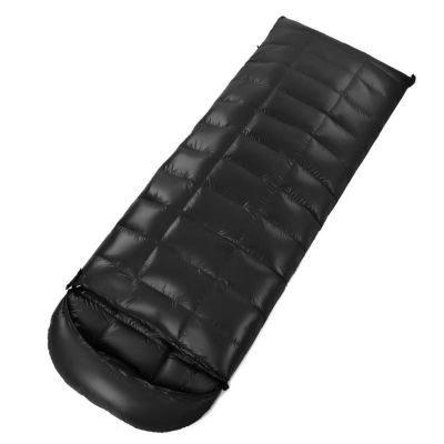 VALCLA Sleeping Bag All-Season Down Sleeping Bag Suitable for Outdoor Camping Waterproof Windproof and Warm Sleeping Bag with Storage Bag Traveling, and Outdoors (Color : Black, Size : 14.11 oz)