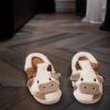 Womens Cute Cow Home Slipper Fuzzy Plush House Non-Slip Slipper Autumn Winter Warm Comfortable Slipper for Women Men view 3