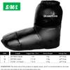 [Upgraded] Ultralight Camping Down Booties Warm Socks Sleeping Sock for Men & Women,Water-Resistant Warm Soft Cozy for Camp Sleeping Bag Backpacking Tent Down Booties Foot Warmer,M(5.5-10) Black view 2