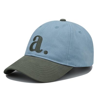 Clakllie Baseball Cap for Women Embroidered Trucker Dad Hat Low Profile Cotton Hat Outdoor Sports Run Cap,Blue/Gray
