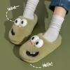 Funny Slippers for Women Winter 3D Big Eyes Soft Thick Comfy House Sandals Slides Cute Fuzzy Fluffy Slipper Shoes view 2
