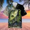 CAP1ANDPICE Fishing Dad Hawaiian Shirt Lucky Fishing Hawaiian Shirt for Men, for Fishing Lover (US, Alpha, X-Large, Regular, Regular, Crappie Fishing) view 2