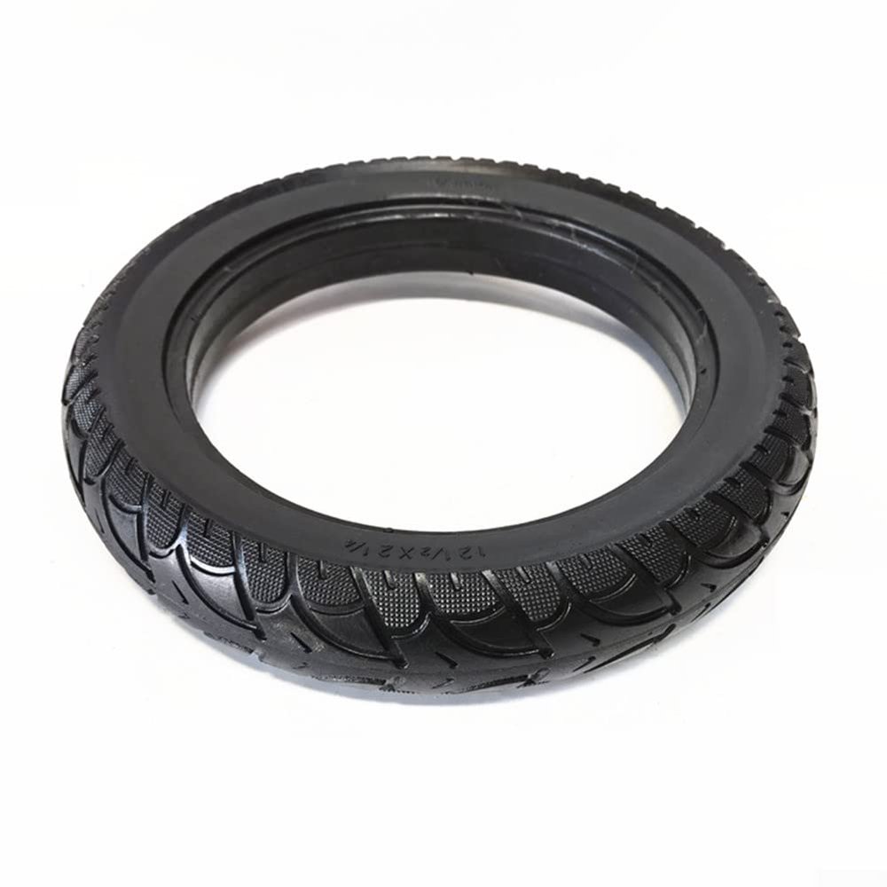 12 Inch Solid Tires 12 1/2x2 1/4(57-203) Replacement Wheels for Electric Bike Scooter 12.5x2.50 Tires Reduces Punctures Or Flats