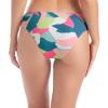 Jessica Simpson Women's Standard Cheeky Surfer Hipster Bikini Bottom Swimsuit, White Multi view 2