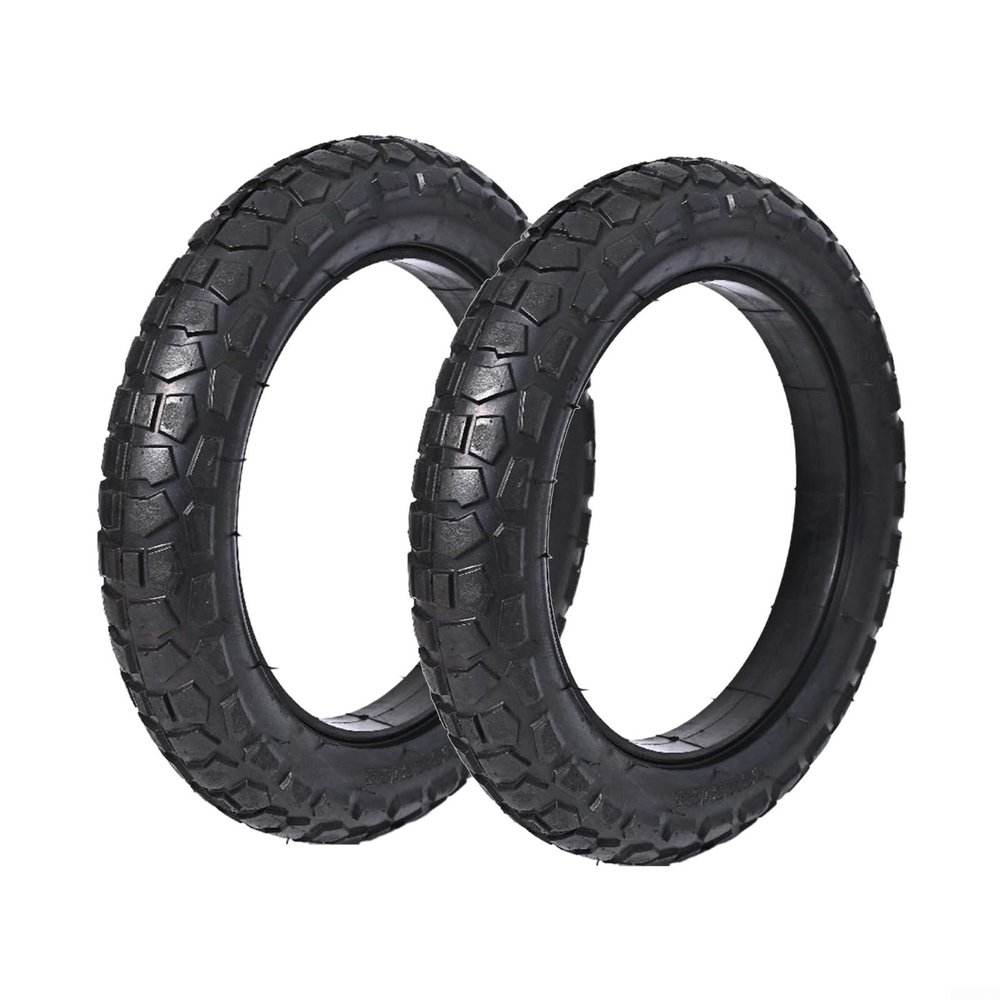 12x2.125 Solid Tire Tyre, 12 inch Solid Tyre for Ebike Electric Scooter, Puncture Proof Rubber Solid Tyre, Tire Replacement Wheel Front/Rear(1 Pack)(2 Pack)