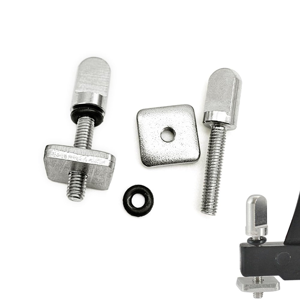 Aiskay 316 Stainless Steel Thumb Fin Screw, Surfboard Fin Screws No Tool Fit for Longboard and SUP Surfing Accessories - 50 Pack