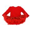 AFAVOM My First Christmas Outfit Girls 1st Xmas Letter Print Red Tutu Romper Dress Newborn New Year Photo Shoot Clothes Infant Birthday Party Bodysuit+Handband+Shoes My 1st Christmas-Tree 6-12 Months view 3