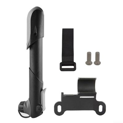 Portable Bicycle Tire Pump, Cycle Frame Hand Pump with Air Gauge Presta Durable Material 120 PSI Capacity (1*Bicycle Pump,2*Screw, 2*Velcro Straps, 2*Side Mount)