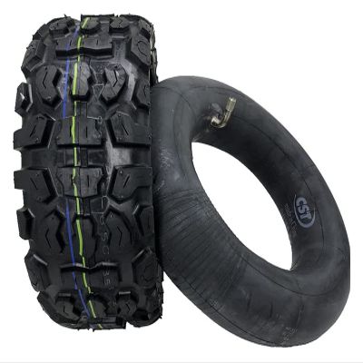 Wheels Electric Scooter Outer Tire Inner Tube 11-inch Mountain Off-Road Inflatable Inner and Outer Tires Tyre Replacement 90/65-6.5 Thick Non-Slip