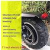 Wheels Electric Scooter Outer Tire Inner Tube 11-inch Mountain Off-Road Inflatable Inner and Outer Tires Tyre Replacement 90/65-6.5 Thick Non-Slip view 2