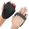 Aymzbd Lifting Grip Pads Handheld Grip Rubber Gym Gloves Workout Pads for Weightlifting Powerlifting Training Dumbbell Grips Pads, Black