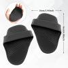 Aymzbd Lifting Grip Pads Handheld Grip Rubber Gym Gloves Workout Pads for Weightlifting Powerlifting Training Dumbbell Grips Pads, Black view 2