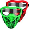2 Pack Upgraded Tactical Mask with Goggles Compatible with Nerf Rival, Apollo, Zeus, Khaos, Atlas, & Artemis Blasters Rival Mask view 1