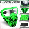 2 Pack Upgraded Tactical Mask with Goggles Compatible with Nerf Rival, Apollo, Zeus, Khaos, Atlas, & Artemis Blasters Rival Mask view 3