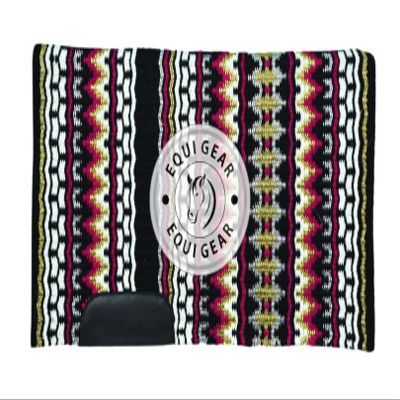 EQUIGEAR Western Show Horse Saddle Blanket New Zealand Wool Western Design Handmade Saddle Blanket Top Wool Pad Sensor Flex (Customization Available) IZ32 (34x38)
