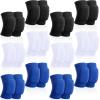 Lenwen 12 Pairs Volleyball Knee Pads for Dancers Soft Breathable Knee Braces for Men Women Football Soccer Yoga Skating Wrestling Running Cycling(Medium,Classic Color) view 1