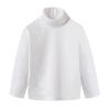 Toddler Turtleneck Baby Boy Girl Solid Color Long Sleeve Shirt Mock Neck Shirt Turtleneck Blouse Fall (White, 2-3 Years) view 1
