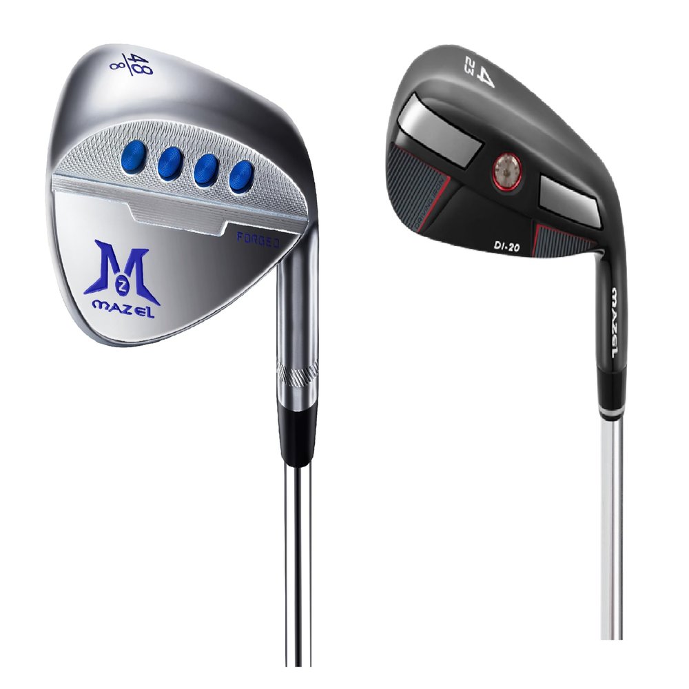 MAZEL Golf Driving Iron & Golf Forged Wedge,Bundle of 2