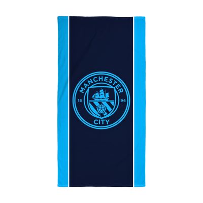 Character World Manchester City FC Official Towel | Super Soft Feel, Badge Football Club Design | Perfect The Home, Bath, Beach & Swimming Pool | One Size 75cm x 150cm | 100% Cotton