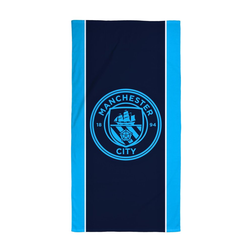 Character World Manchester City FC Official Towel | Super Soft Feel, Badge Football Club Design | Perfect The Home, Bath, Beach & Swimming Pool | One Size 75cm x 150cm | 100% Cotton