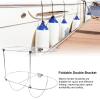 PerGar Boat Fenders, Foldable Boat Fenders Holder Rack 304 Stainless Steel Double Fender Rack for 7/8in to 1in Rail Marine Yacht Boat Fender Holders view 4