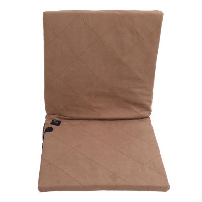 LAVEN Portable Heated Pillow, Folding Breathable Elastic Strap Heated Pillow Oxford Cloth for Camping for Beach (Khaki)